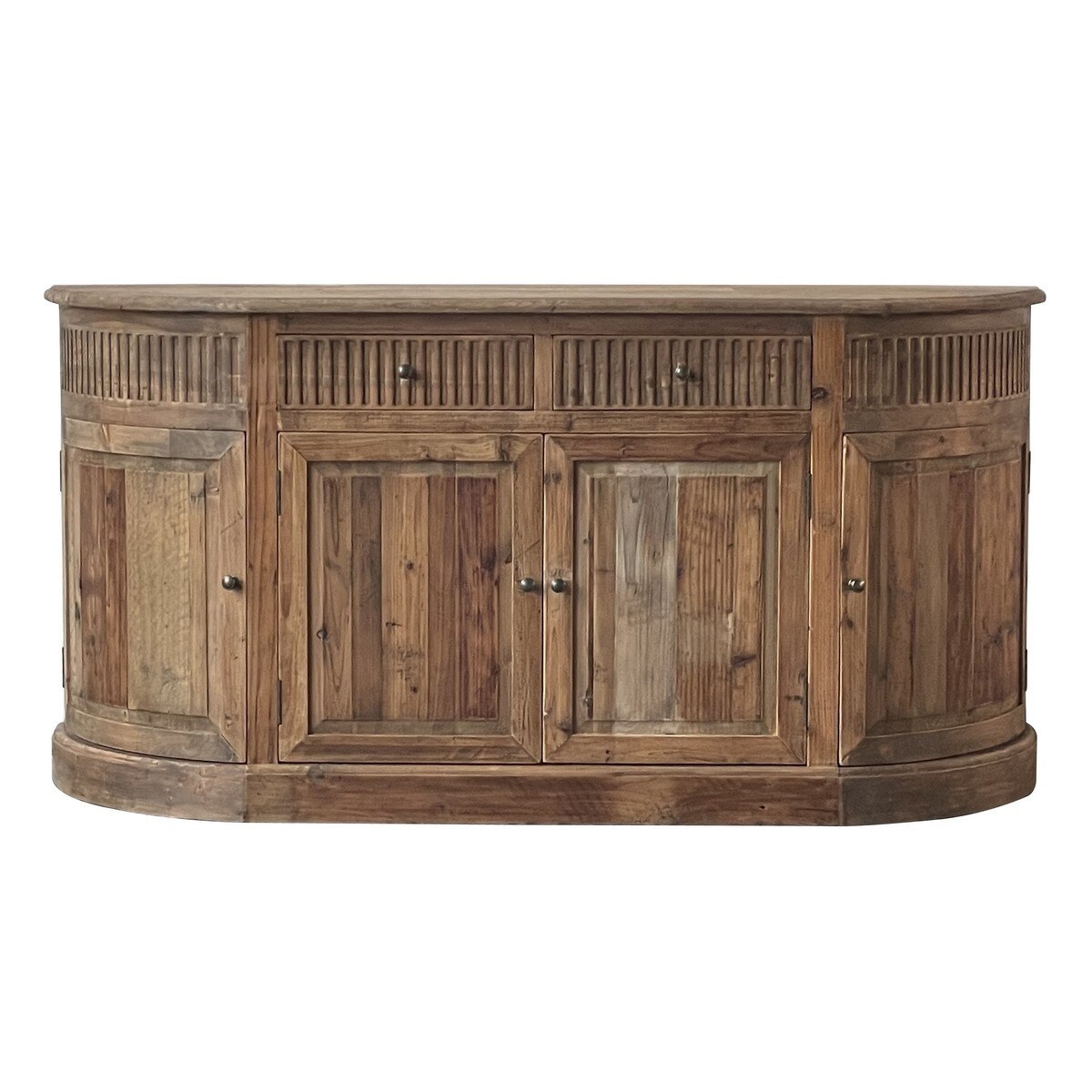 Regency Curved Sideboard - Old Elm