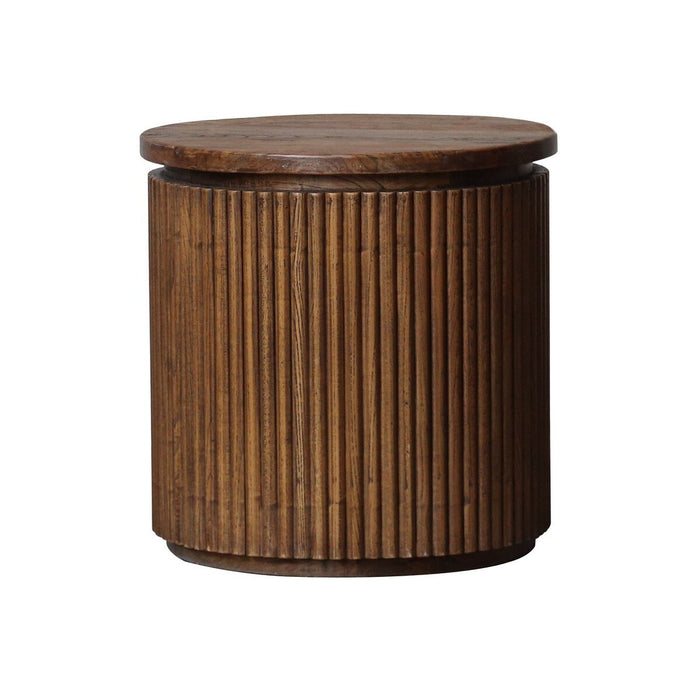 Regency Side Table Round - Old Elm