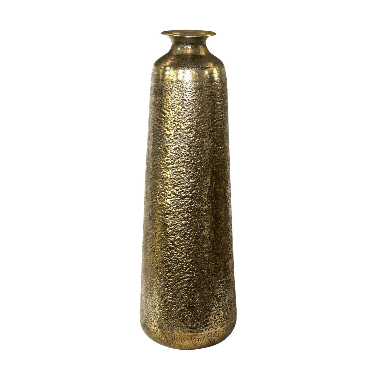 Aluminium Tall Vase - Antique Gold 97cm