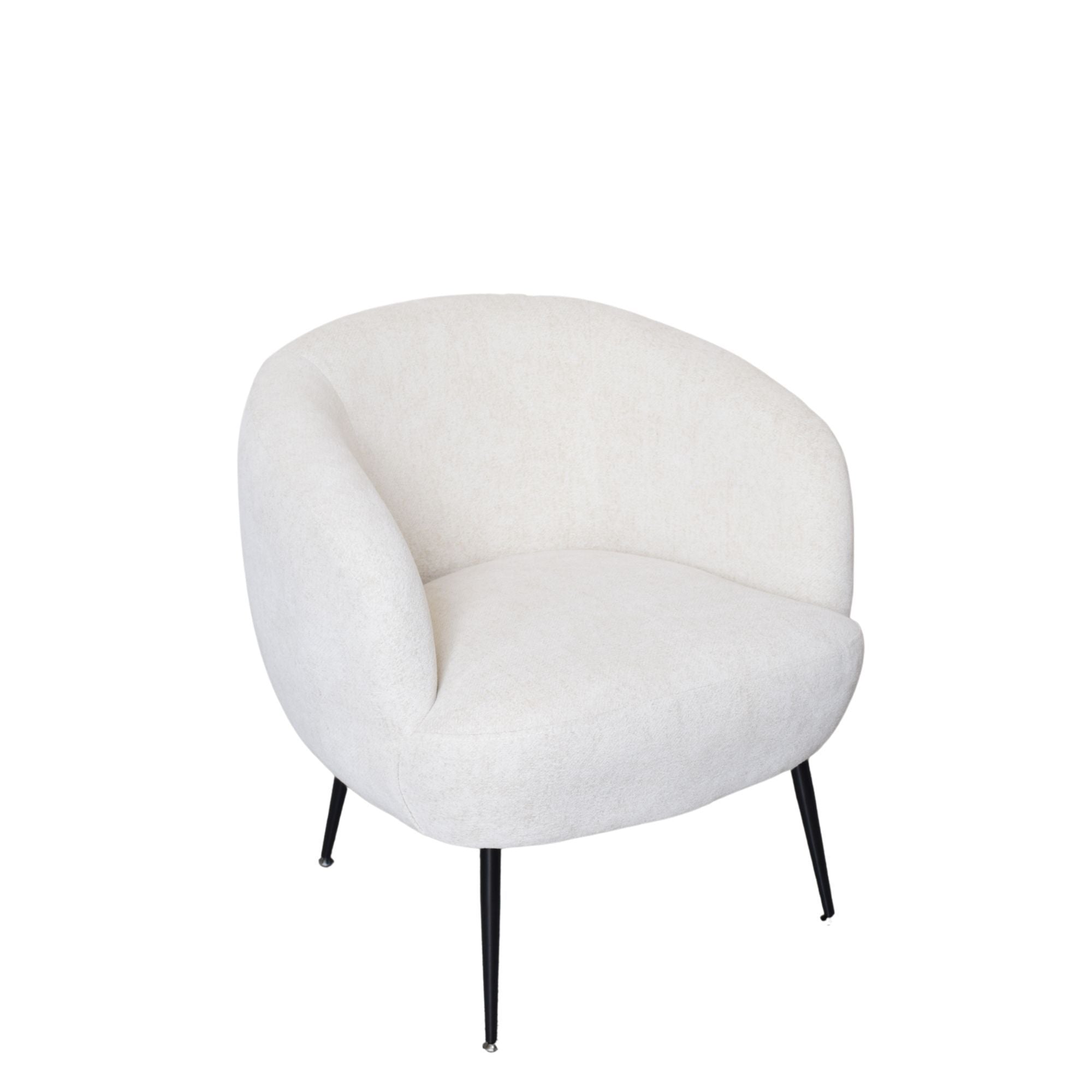 Glam Club Chair - Cream