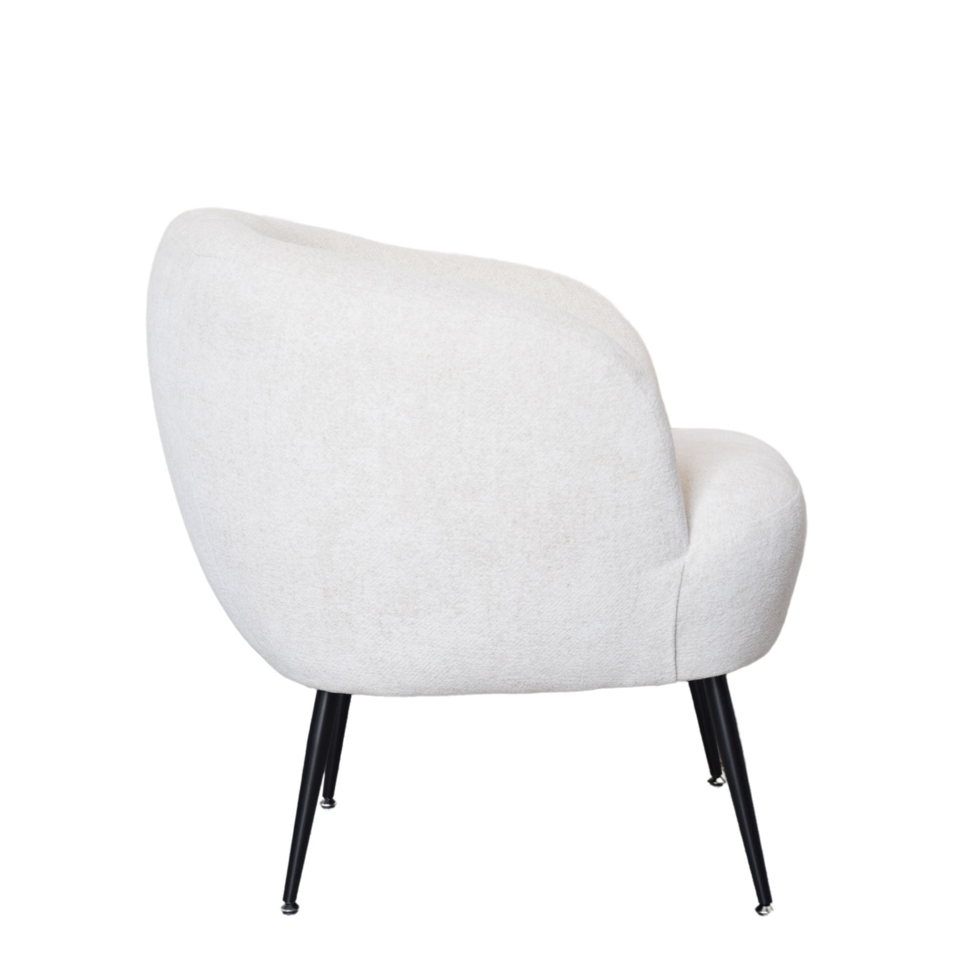 Glam Club Chair - Cream