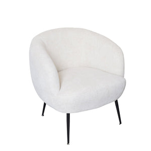 Glam Club Chair - Cream