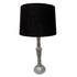 Cottage Table Lamp with Black Shade