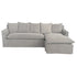 Marsala Slip CoverSofa with Reversible Chaise - Gray