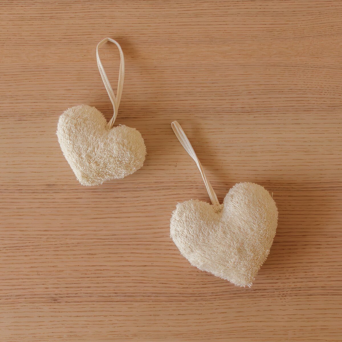 Akiiko - Terry Puffy Heart Charm - Set of 5