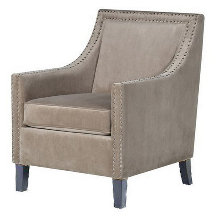 Port Royal Armchair - Mushroom Velvet