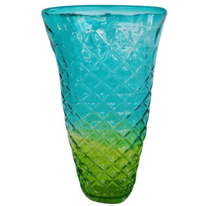 Glass Vase - Blue/Green