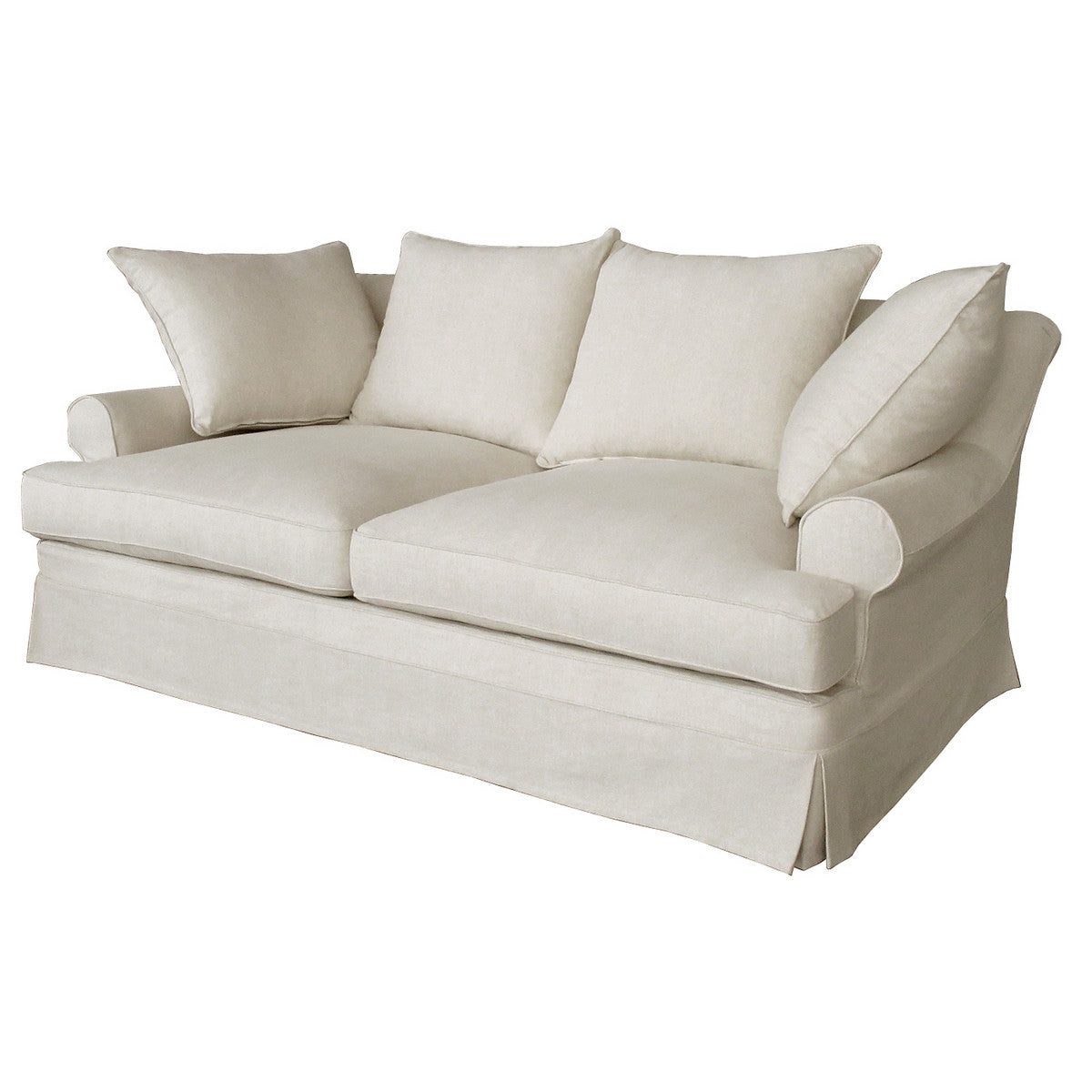 Newport 2.5 Seater Slip Cover Sofa- Salt & Pepper