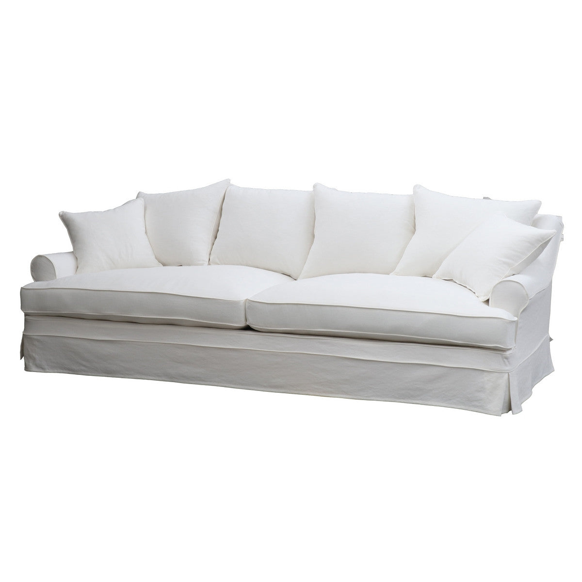 Newport 3.5 Seater Slip Cover Sofa - Cloud