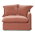 Oasis Washed Linen Sofa Right - Rust