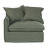 Oasis Washed Linen Dream Sofa Left - Olive