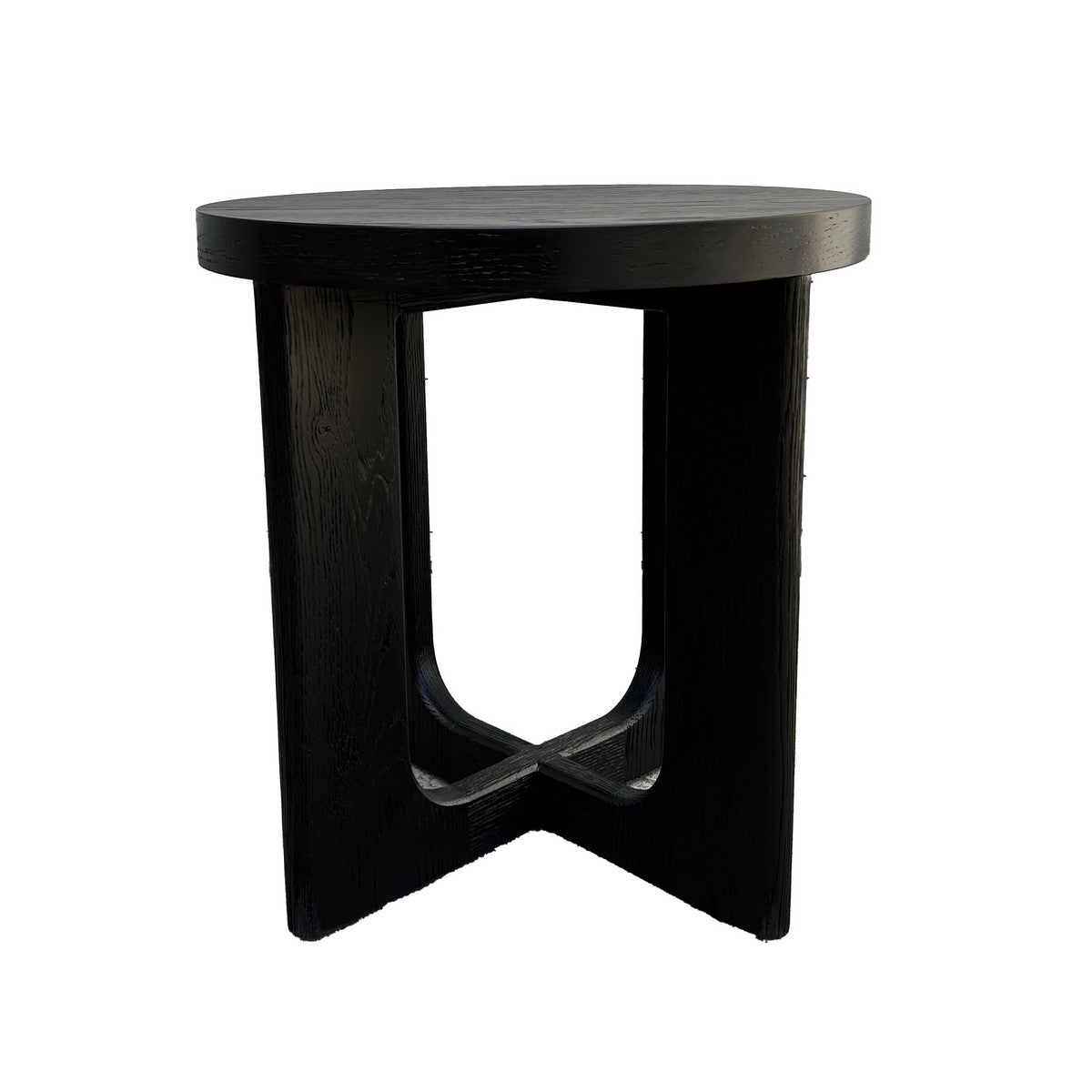 Carlton Black Oak Round Side Table