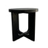 Carlton Black Oak Round Side Table