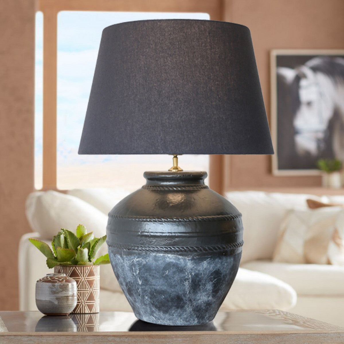 Terracotta Table Lamp