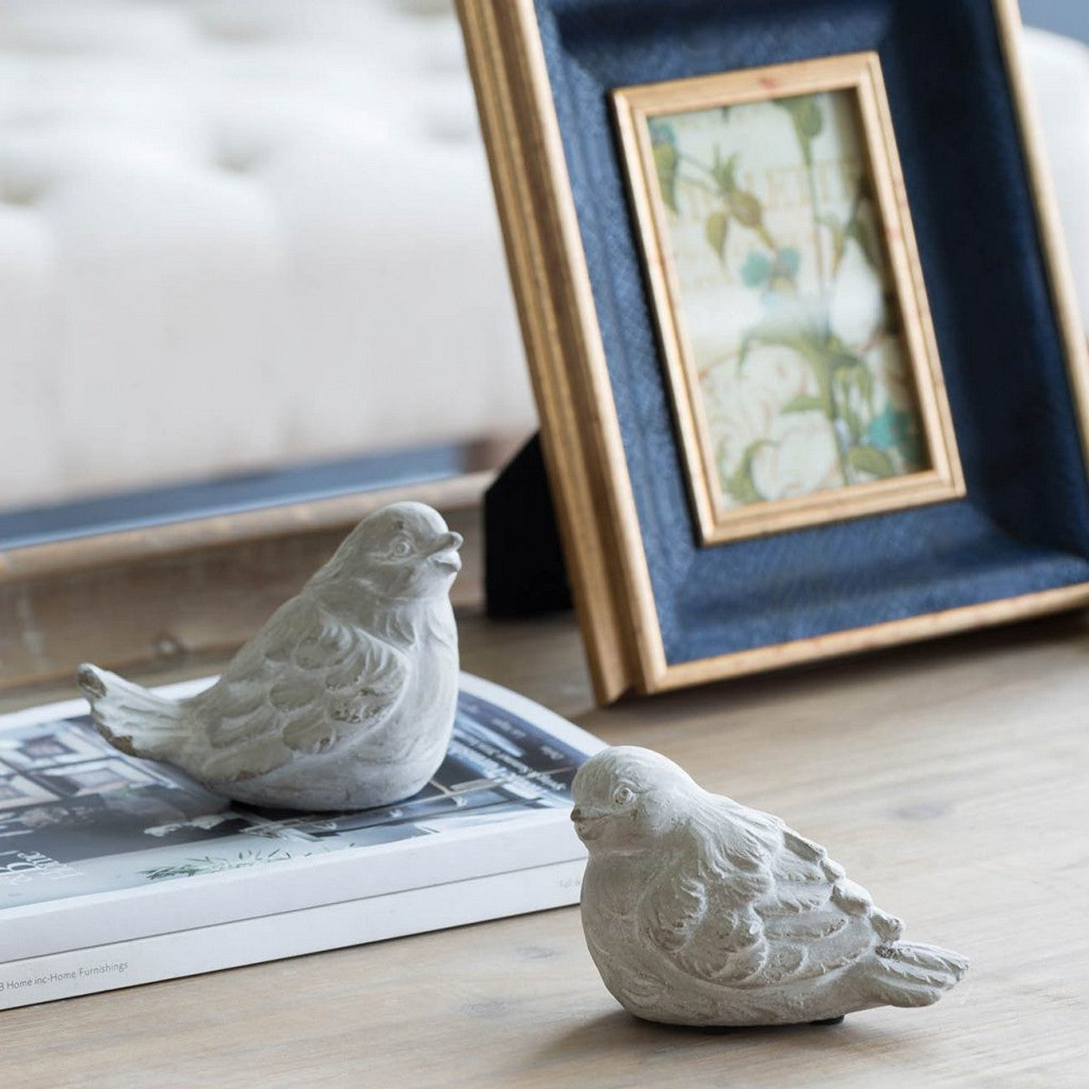 Sparrow Bird Statue Set/2