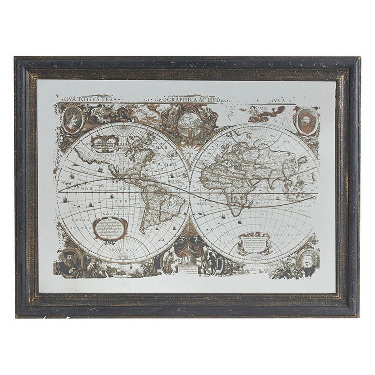 Mirrored World Map - Wall Hanging