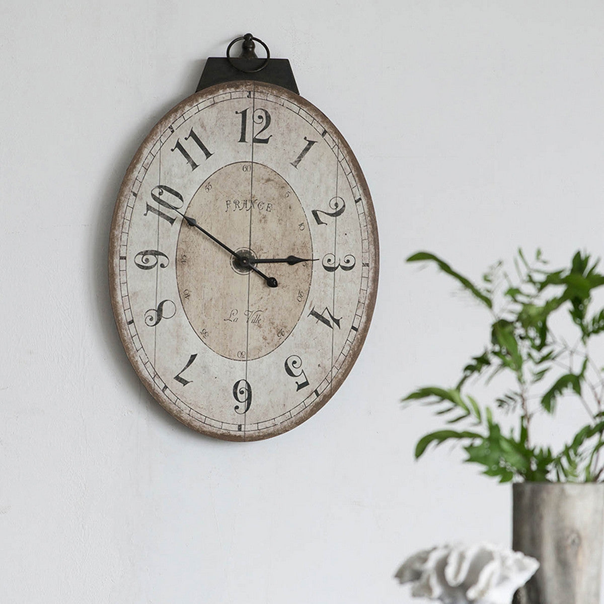 Thaddeus Oval Wall Clock