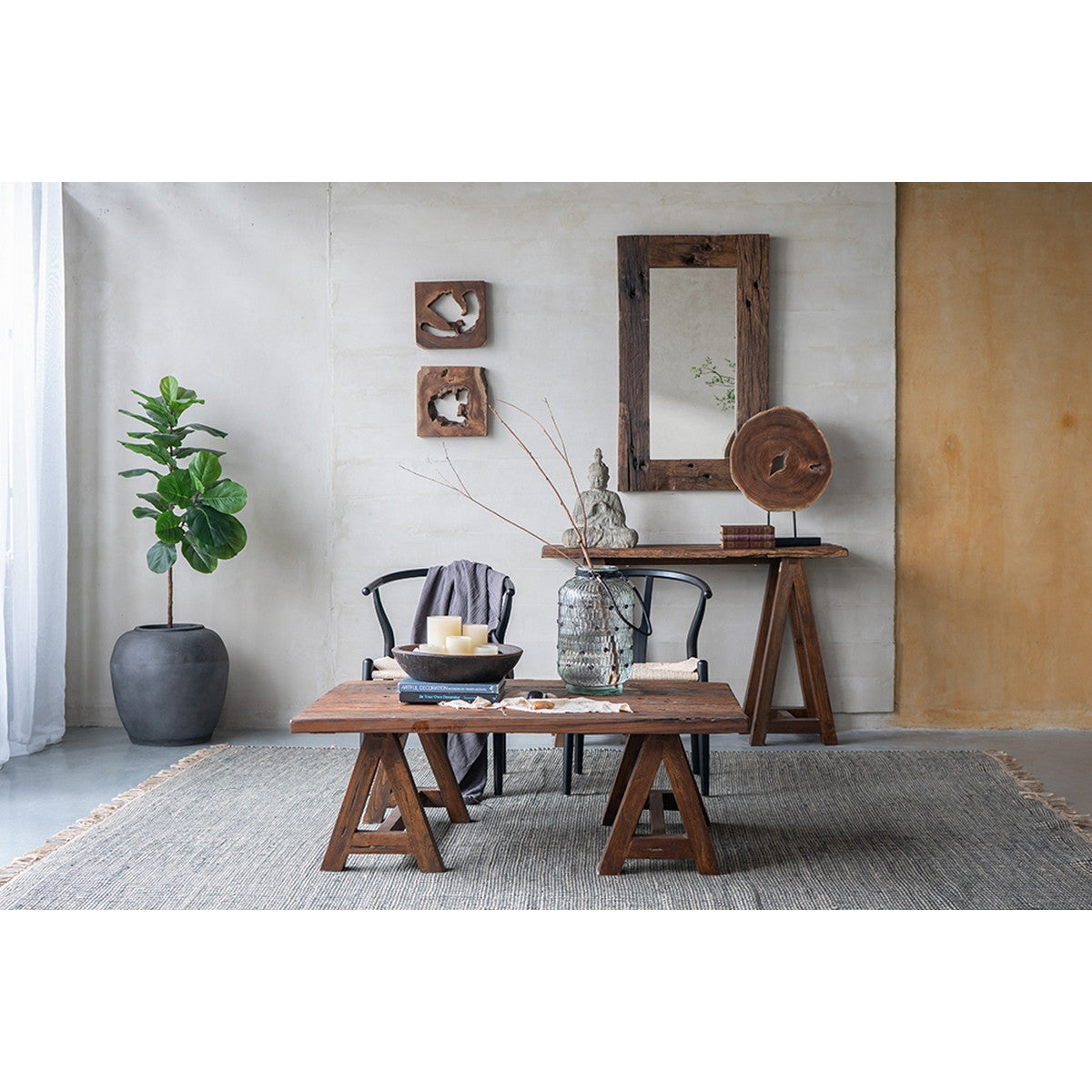 Railway Sleeper Hall Table