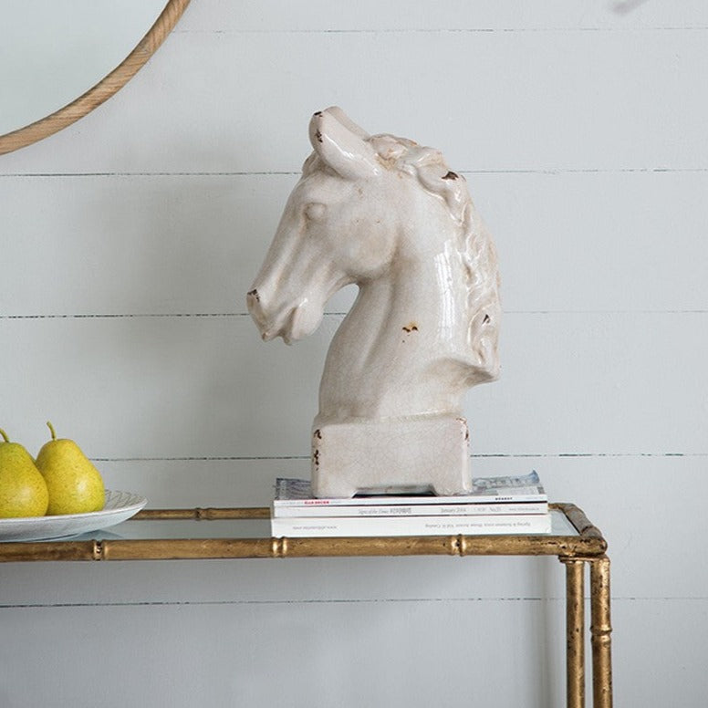 Horse Statue - Classic White