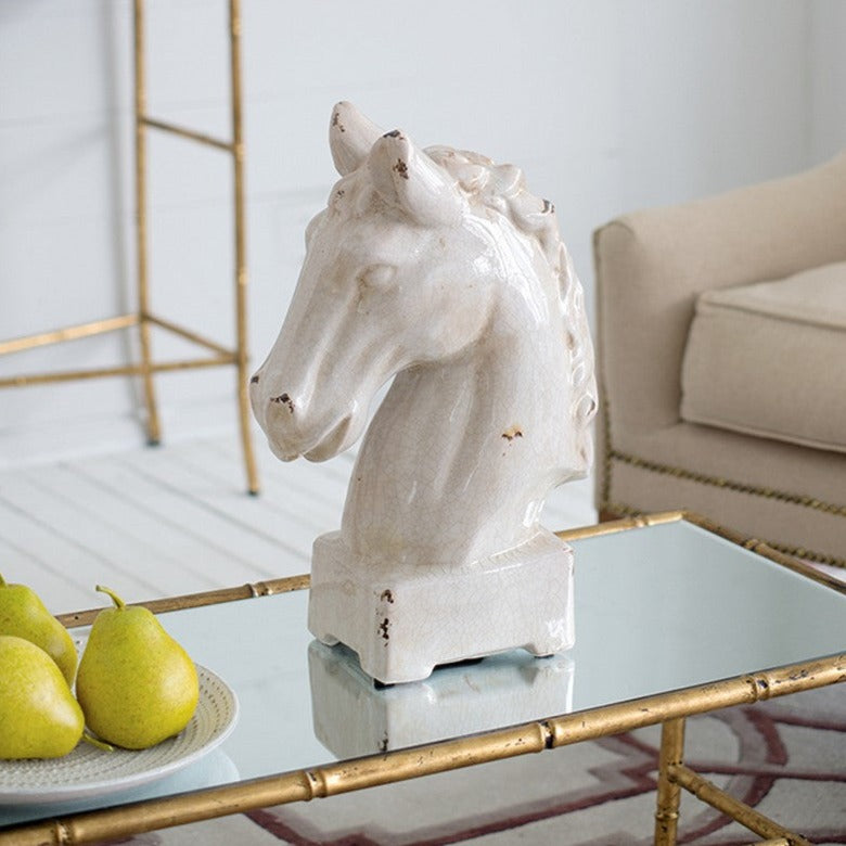 Horse Statue - Classic White