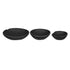 Black Teak Bowls - Set of 3