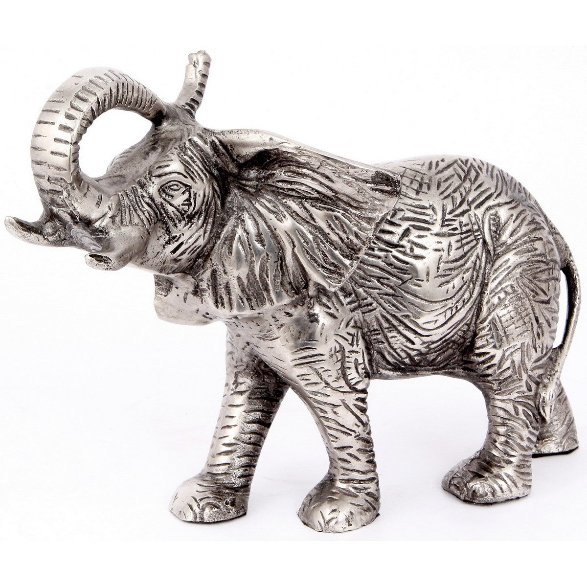 Antiqe Aluminium Elephant Statue