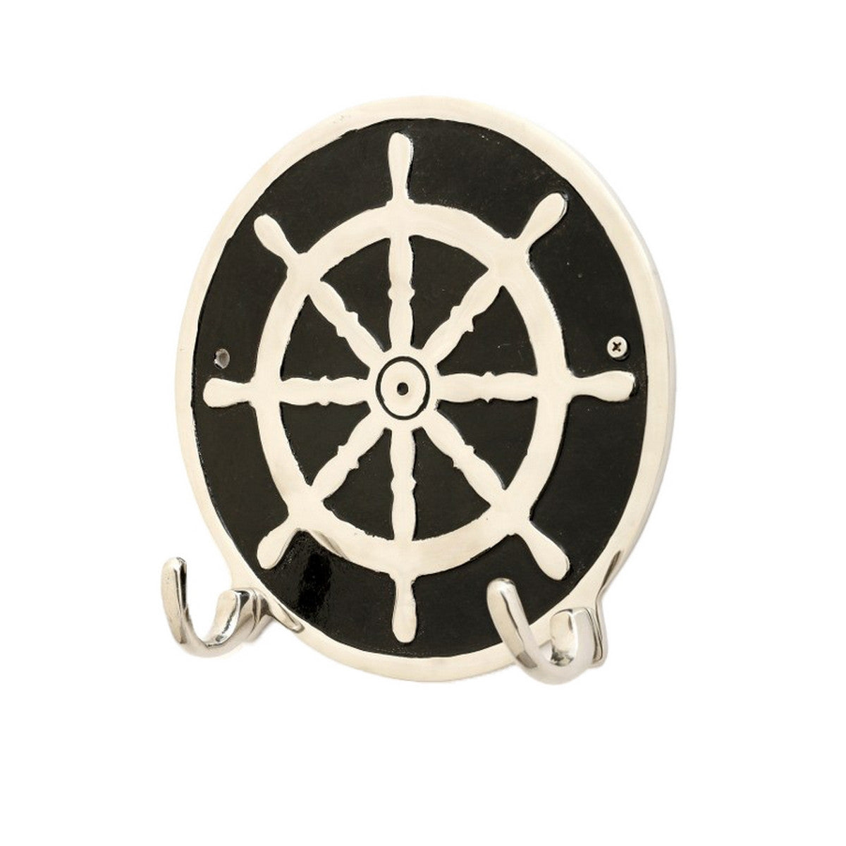 Aluminium Ship Wheel Wall Hook - Medium