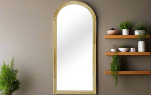 Vivi Wall Wooden Mirror - Natural