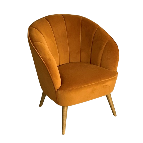 Gina Tan Velvet Armchair