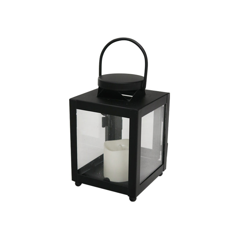 Lantern With LED Candle 13cm