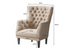 Chesterfield Wingback Armchair - Calico