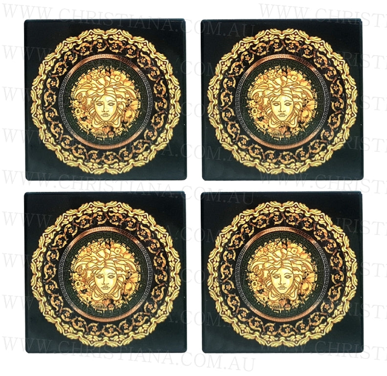 Coaster Set of 4 - Gold