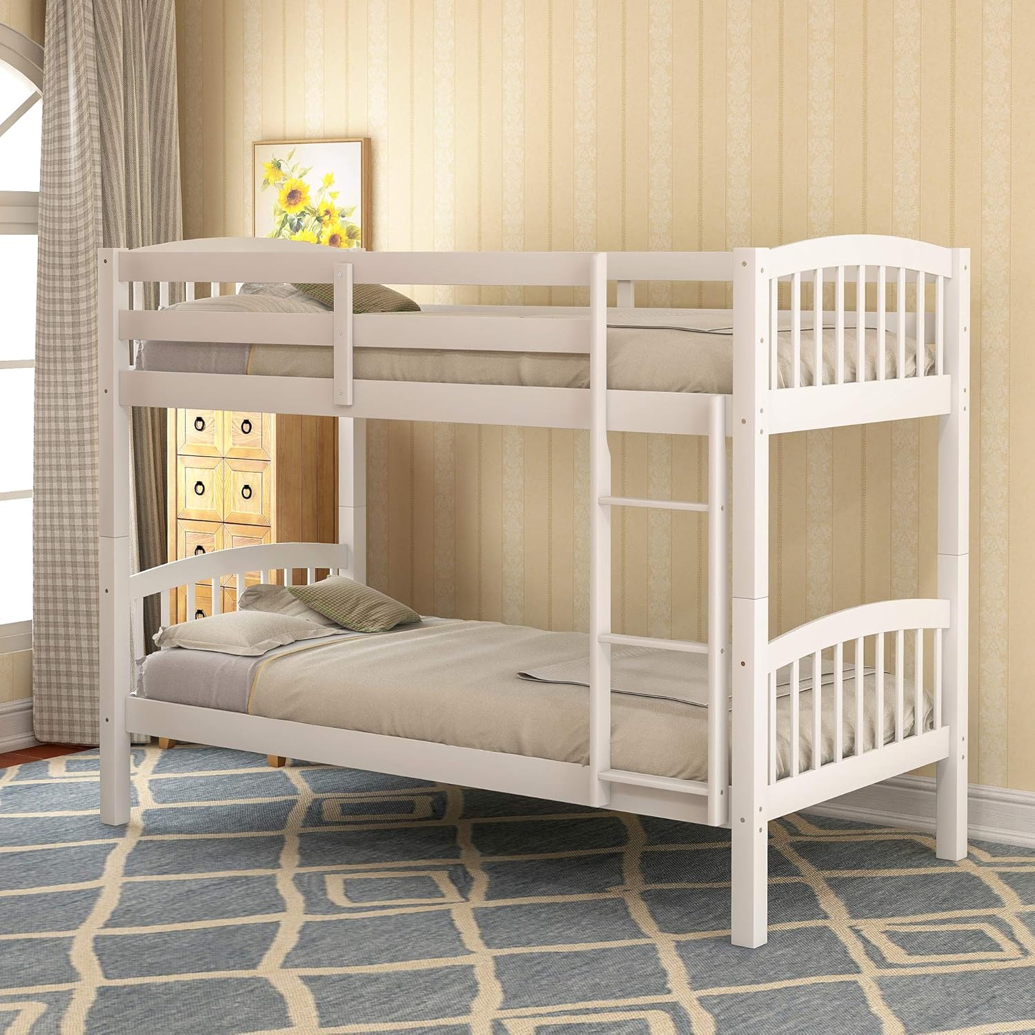 Secoli Wooden Bunk Bed - Single + Single