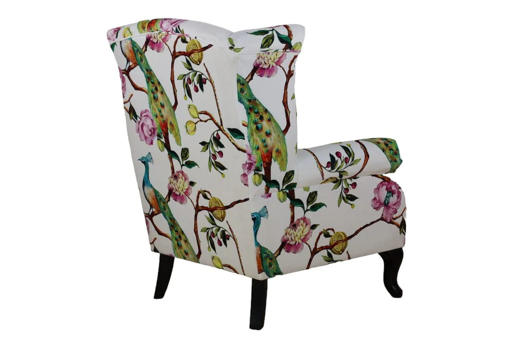 Castella Wingback Armchair - Peacock