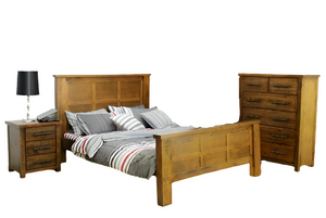 Industrial Bedroom Suite 4Pcs - King