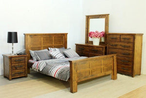 Industrial Bedroom Suite 4Pcs - Super King