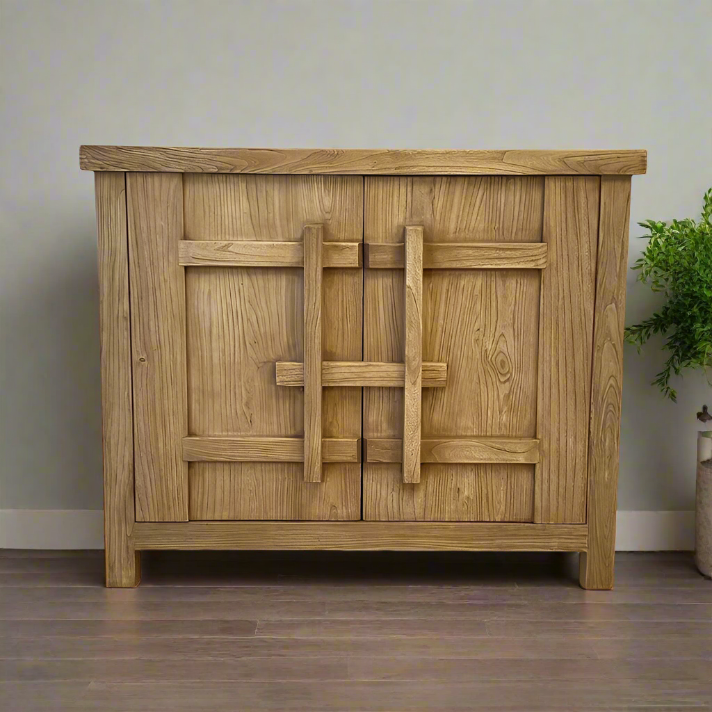 Coastline Woodlock 2 Door Cabinet - Natural