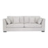 York 3 Seater Upholstered Sofa - Salt