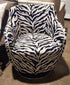 Swivel Armchair - Zebra Print