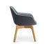 Ava Chair with Wood Leg Base