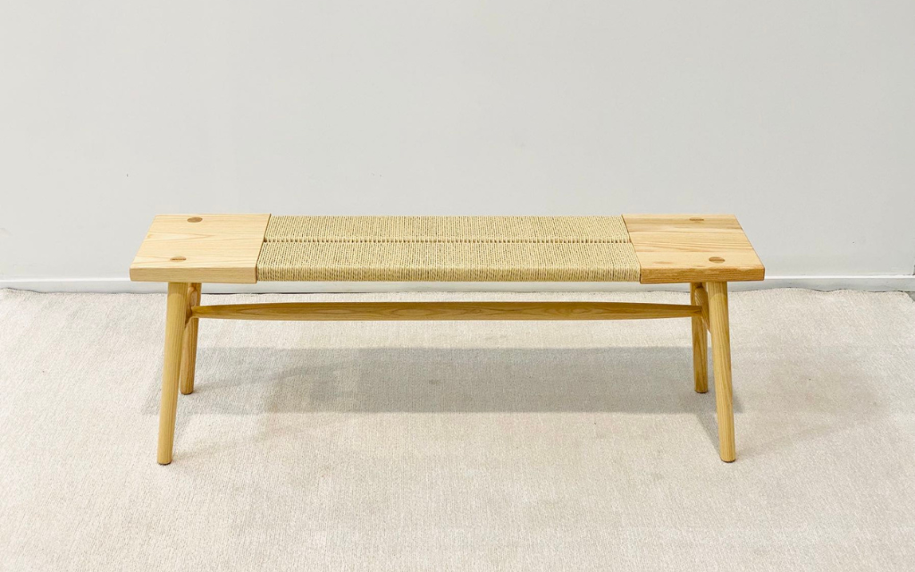 Mid Century Nordic Style Bench