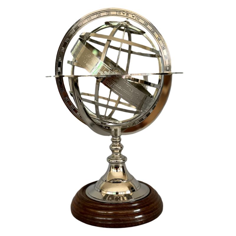 Brass Finish Armillary Sphere Globe