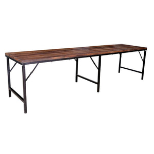 Emile Iron and wood Trestle Table - 3M