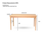 Genji 1.6 Meter Oak Dining Table -  Natural