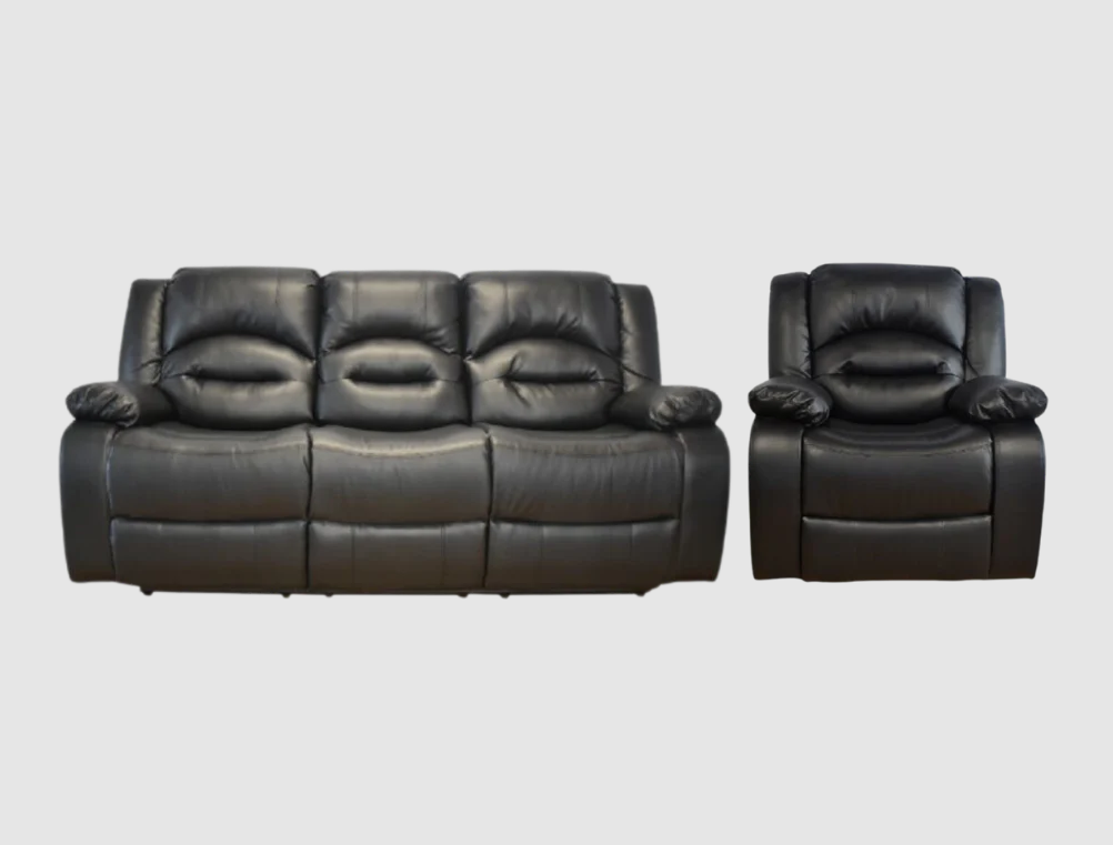 Lara 3RR + R Recliner Black