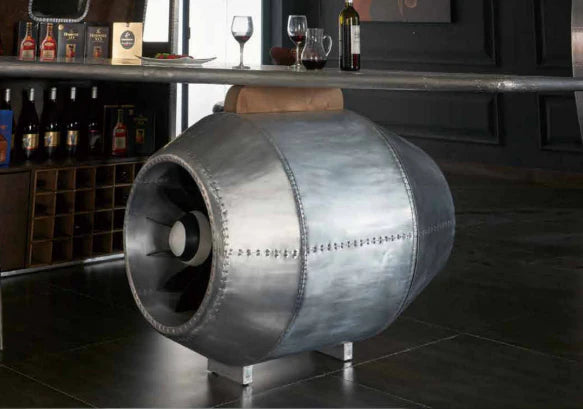 Aviator Bar Table & Cabinet