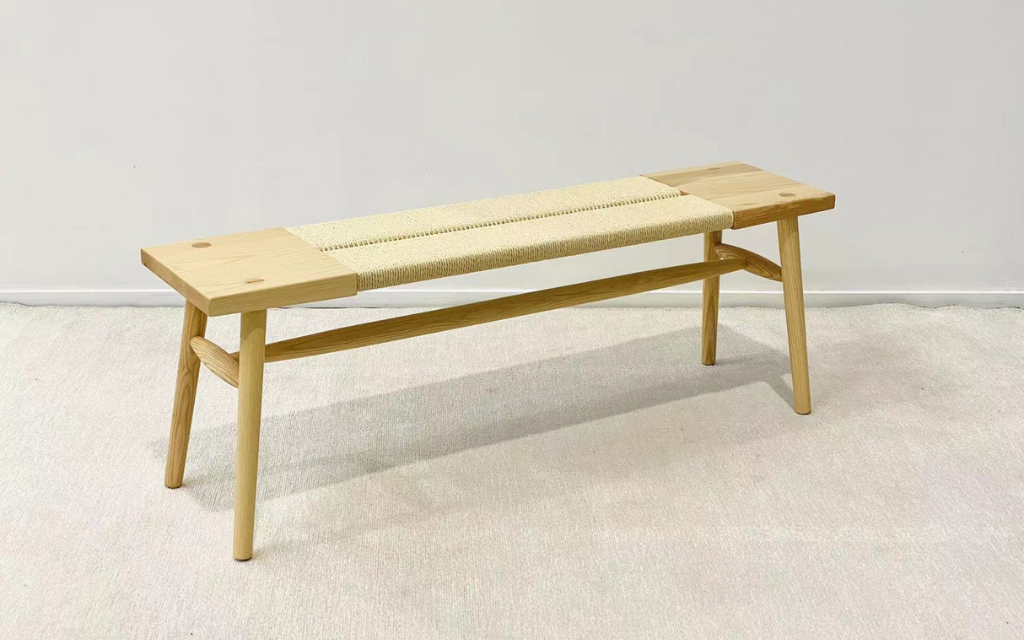 Mid Century Nordic Style Bench