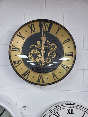 Roman Wall Clock with Gears