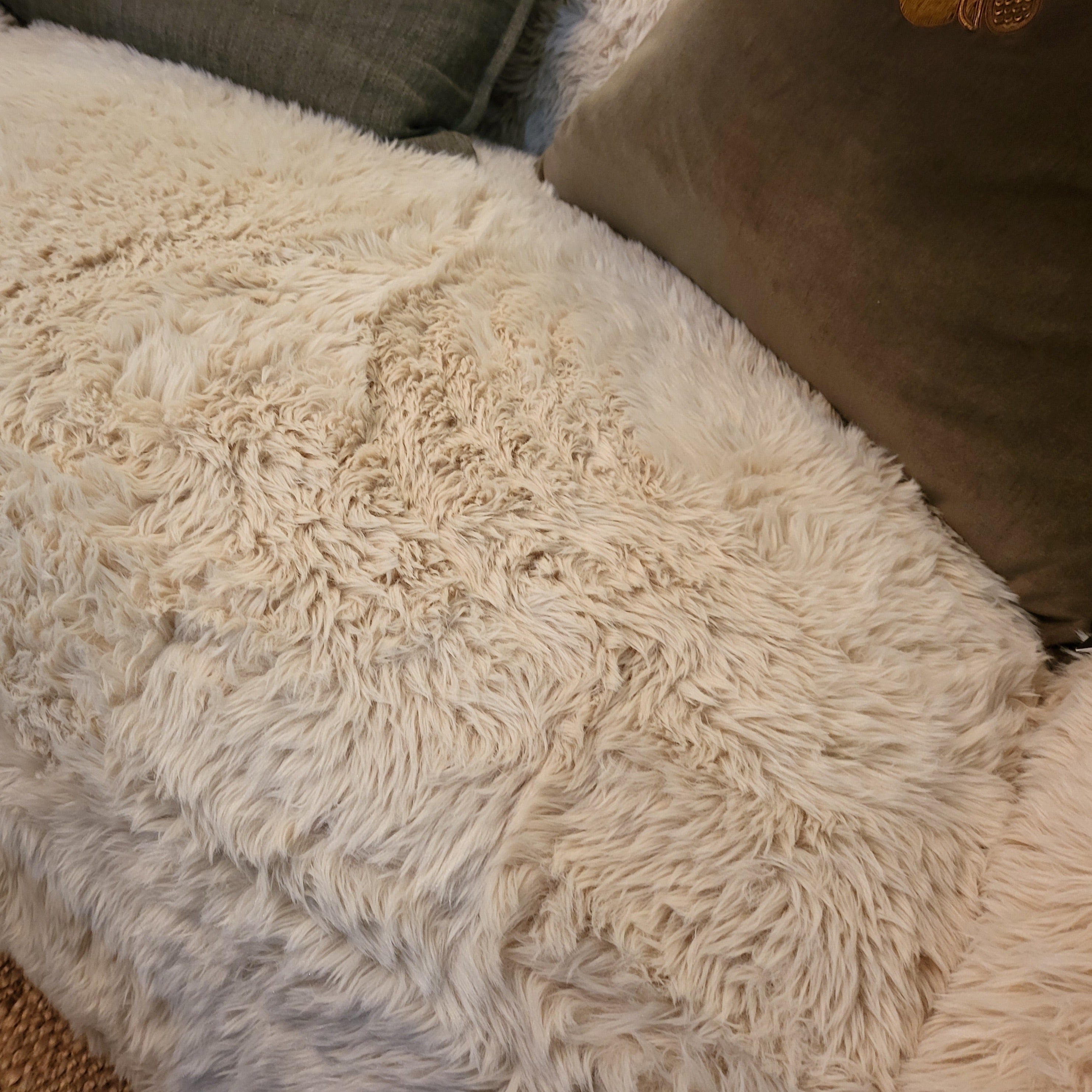 St Moritz Faux Fur 3 Seater Sofa