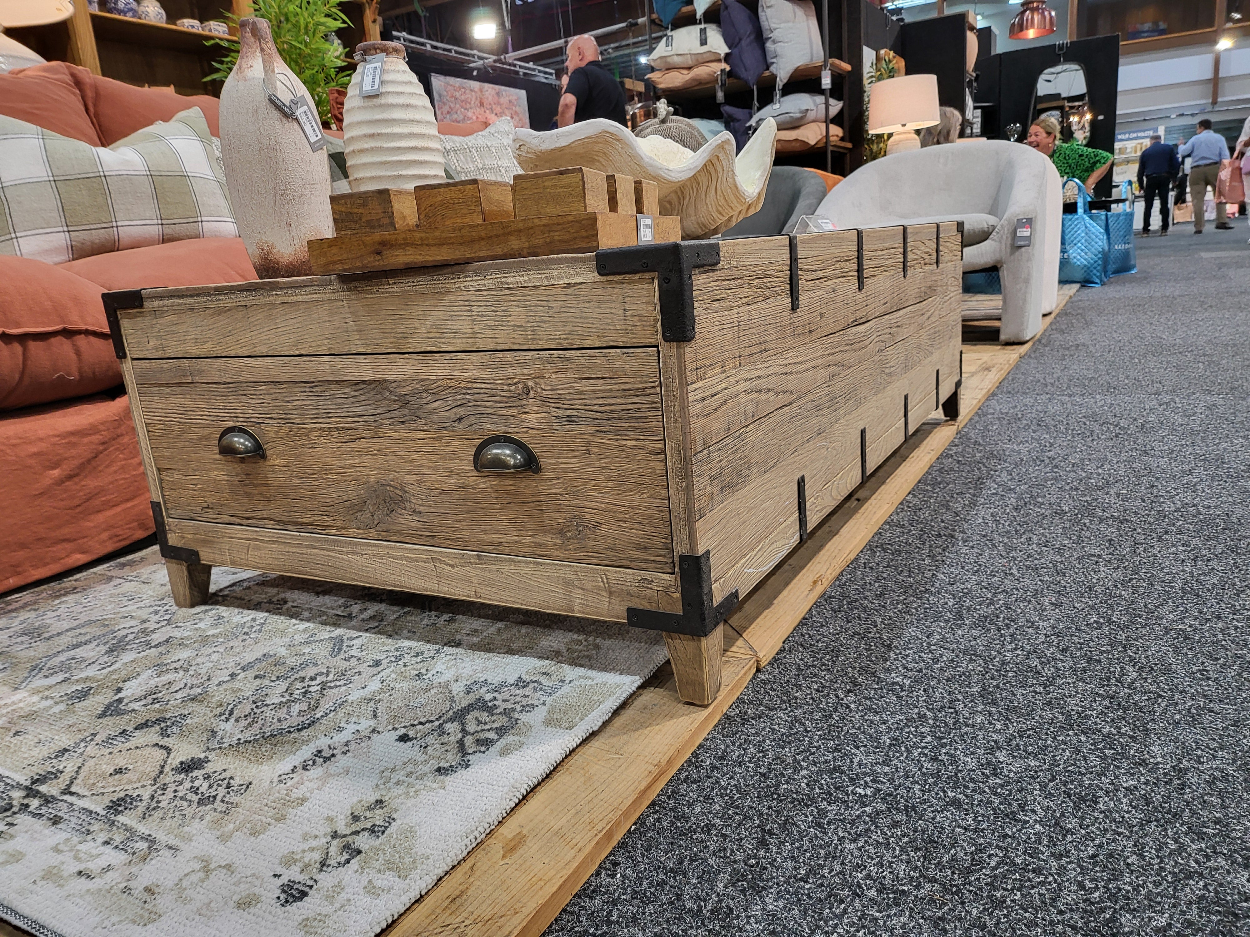 Heirloom Reclaimed Oak Trunk Coffee Table